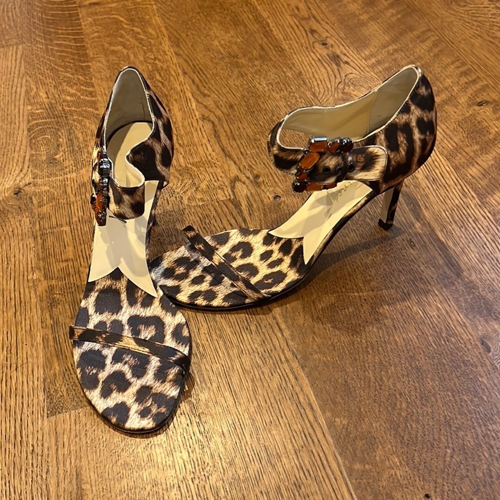 Will’s Fancy Women’s Heels Tan and Black Size 8 1/2